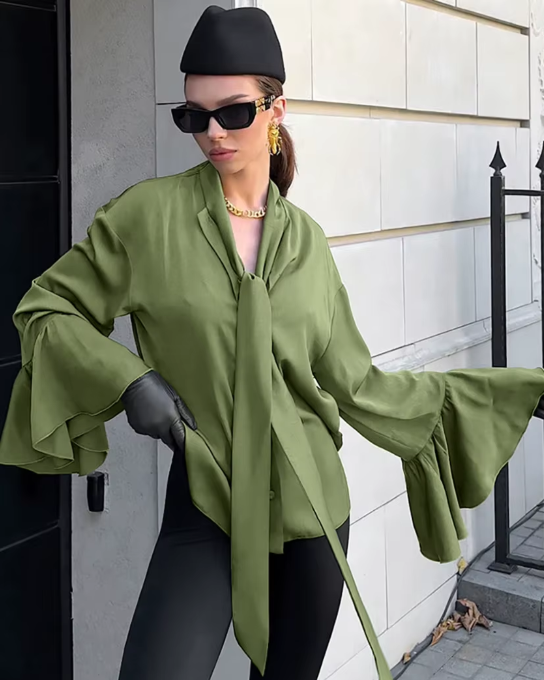 Vallene | Flare Cuff Shirt