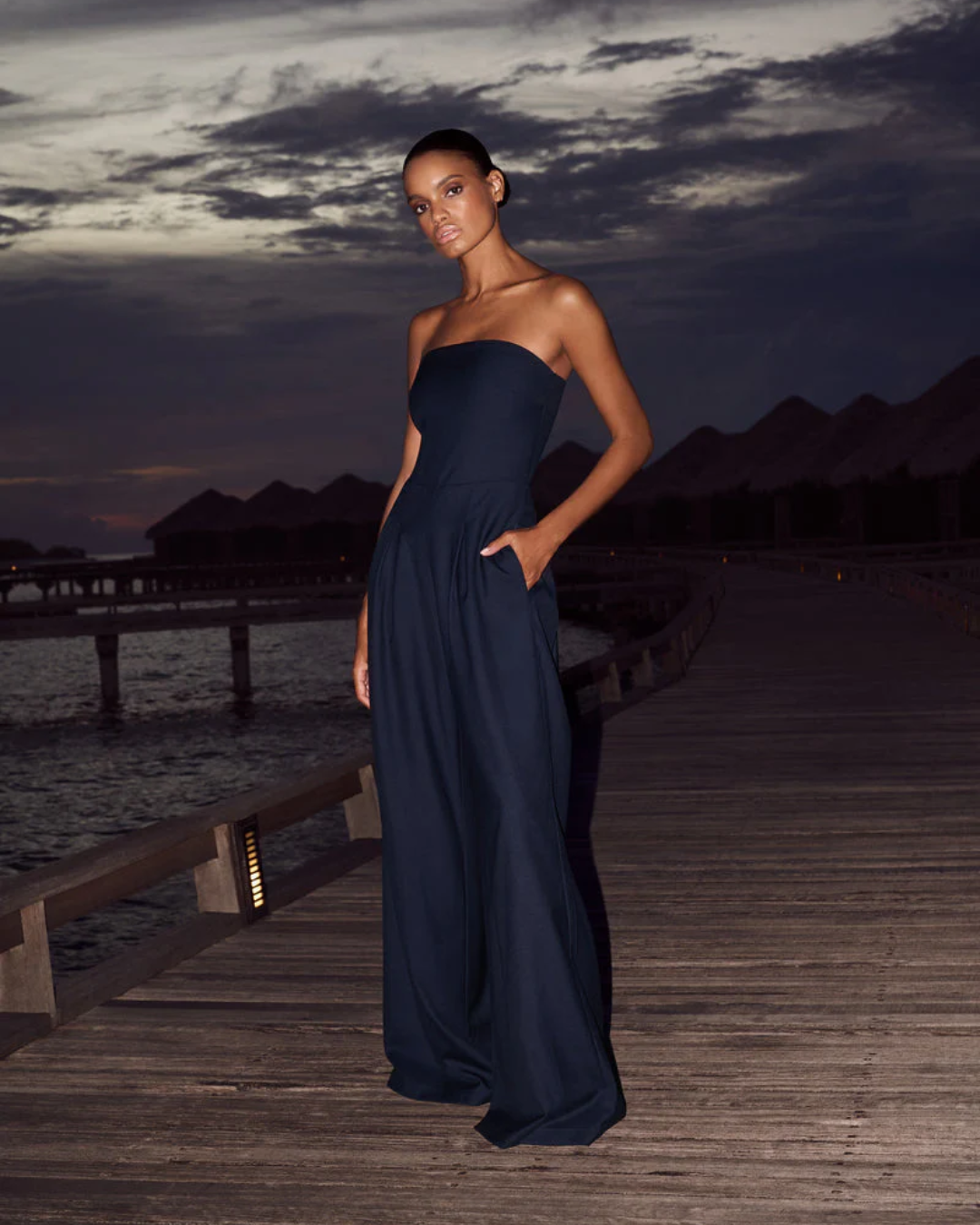 Dahlia | Strapless Wide-Leg Jumpsuit