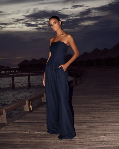 Dahlia | Strapless Wide-Leg Jumpsuit
