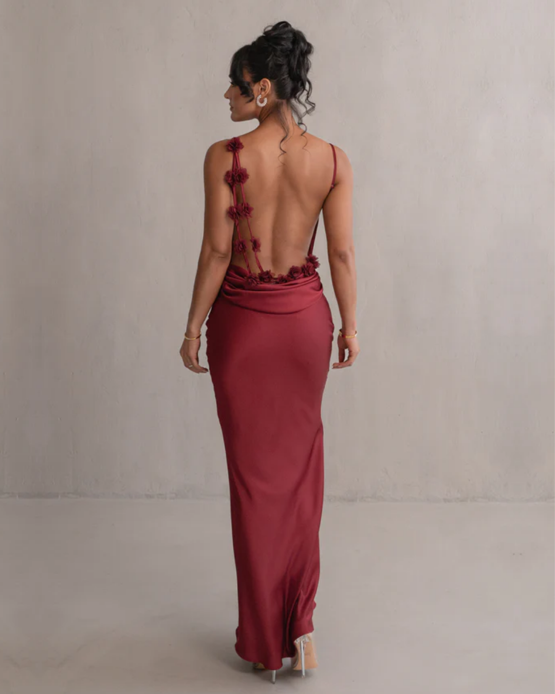 Lunara | Satin Maxi Dress