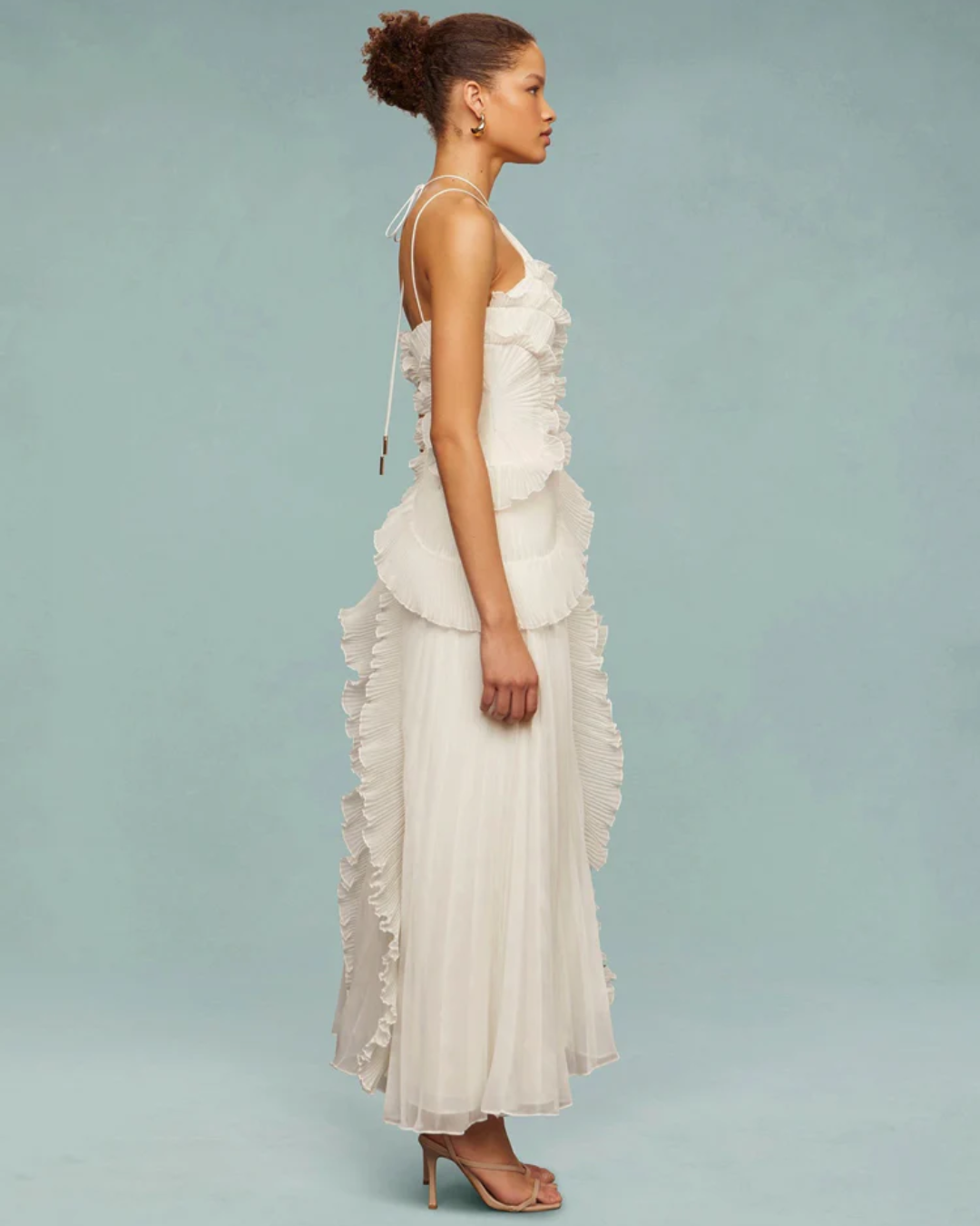 Evelina | Ruffled Midi Dress