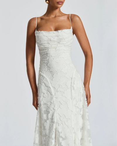 Elisane | Lace Contour Maxi Dress