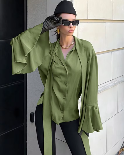 Vallene | Flare Cuff Shirt