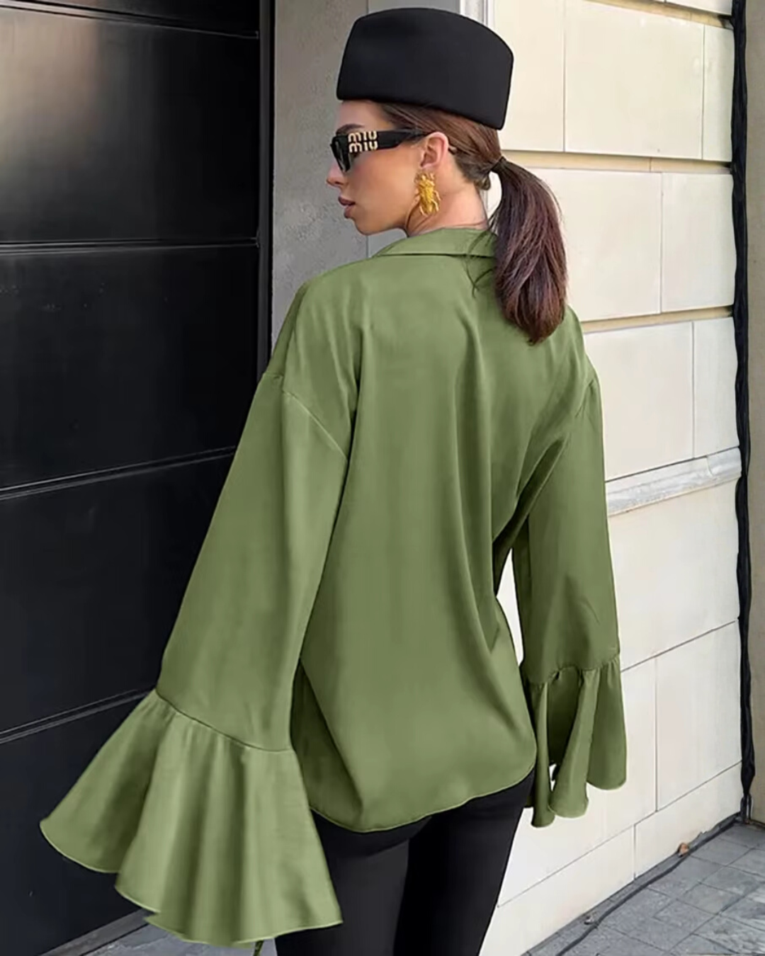 Vallene | Flare Cuff Shirt