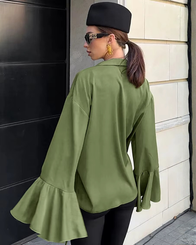 Vallene | Flare Cuff Shirt