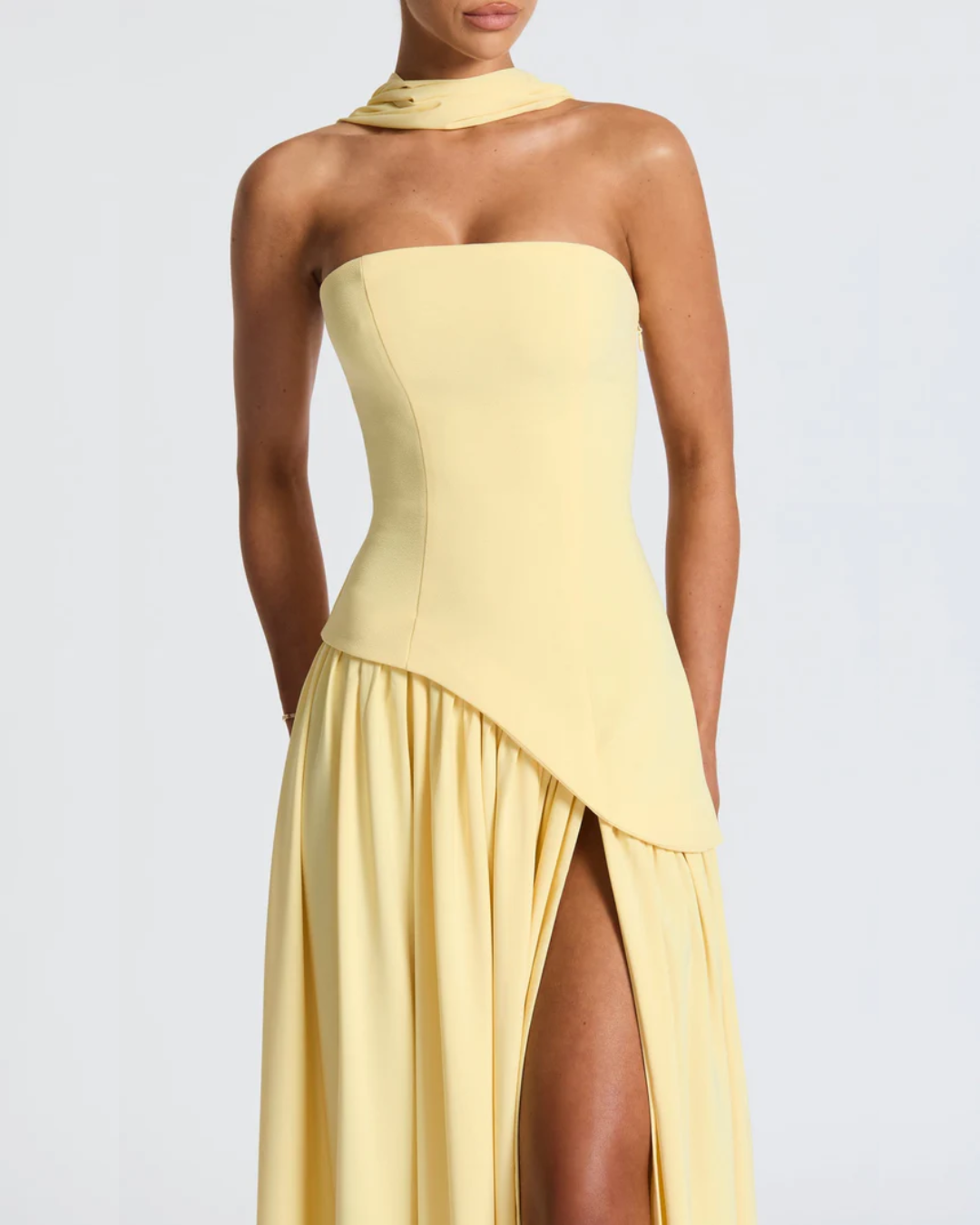 Liliane | Elegant Scarf Maxi Dress