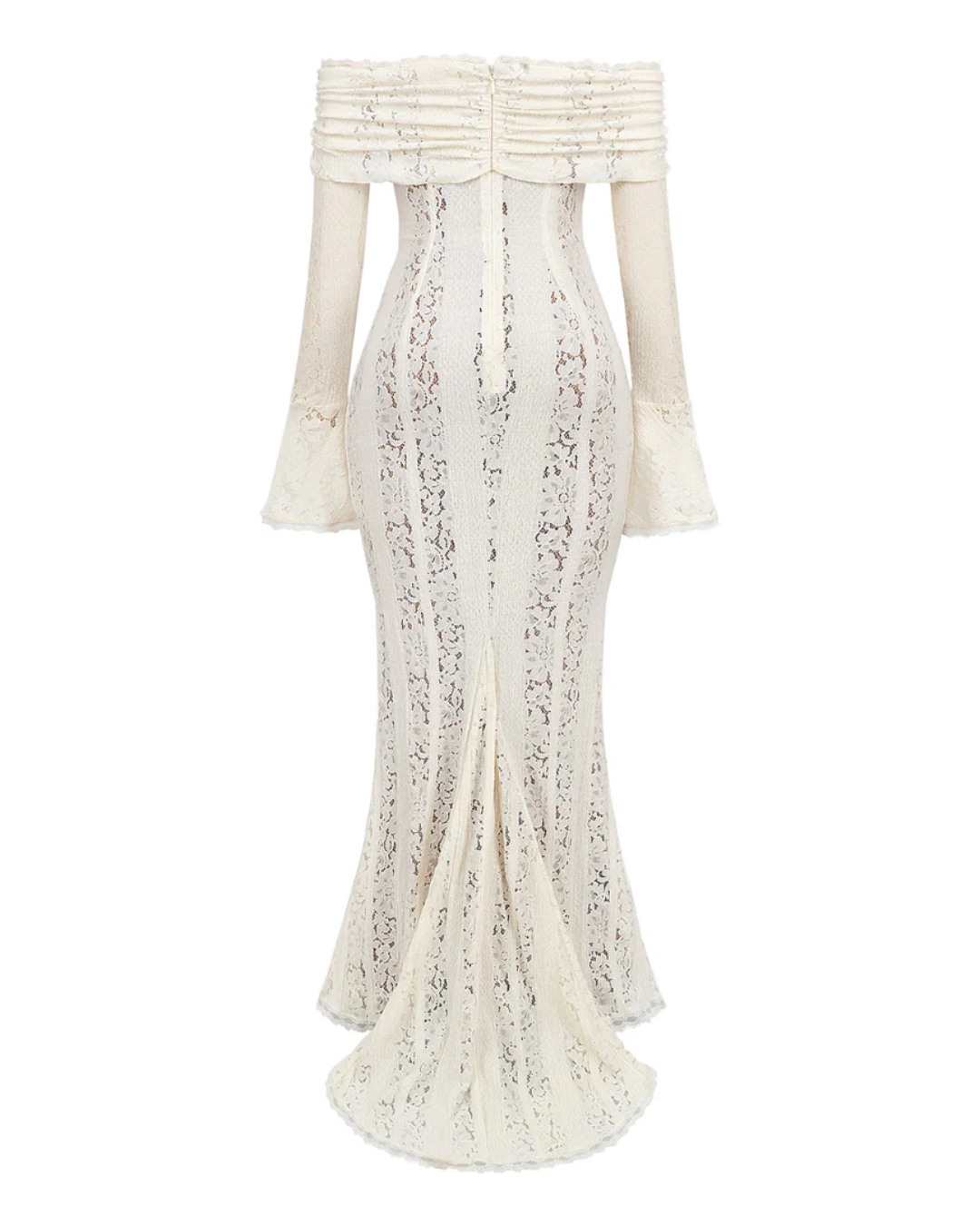 Molinari | Long Sleeve Lace Maxi Dress