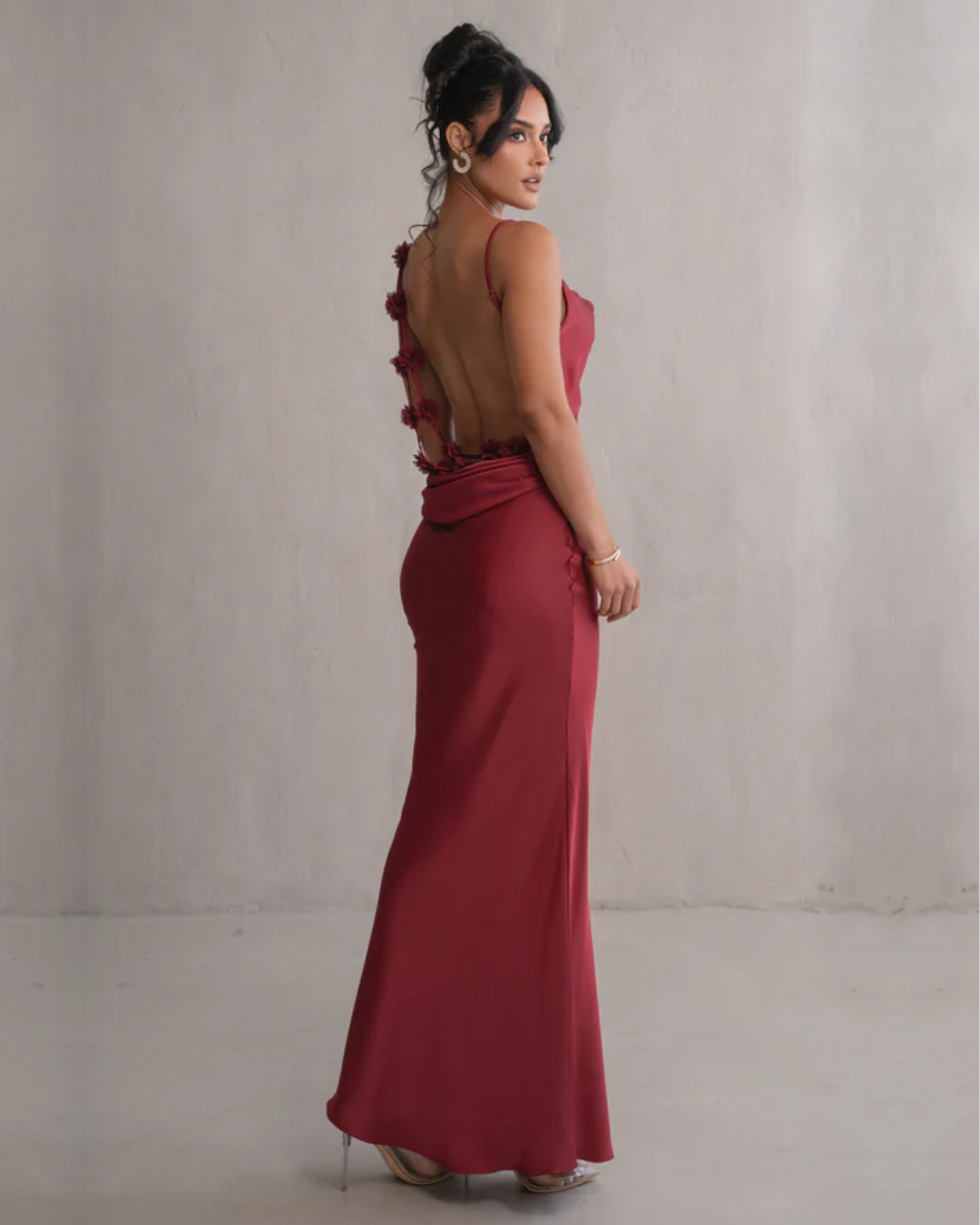 Lunara | Satin Maxi Dress