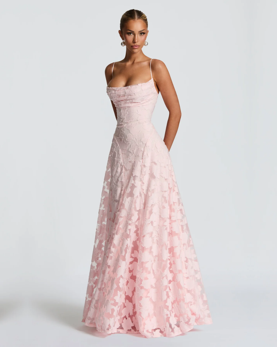 Elisane | Lace Contour Maxi Dress