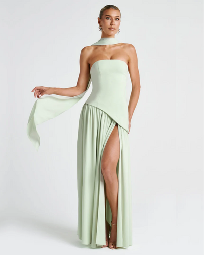 Liliane | Elegant Scarf Maxi Dress