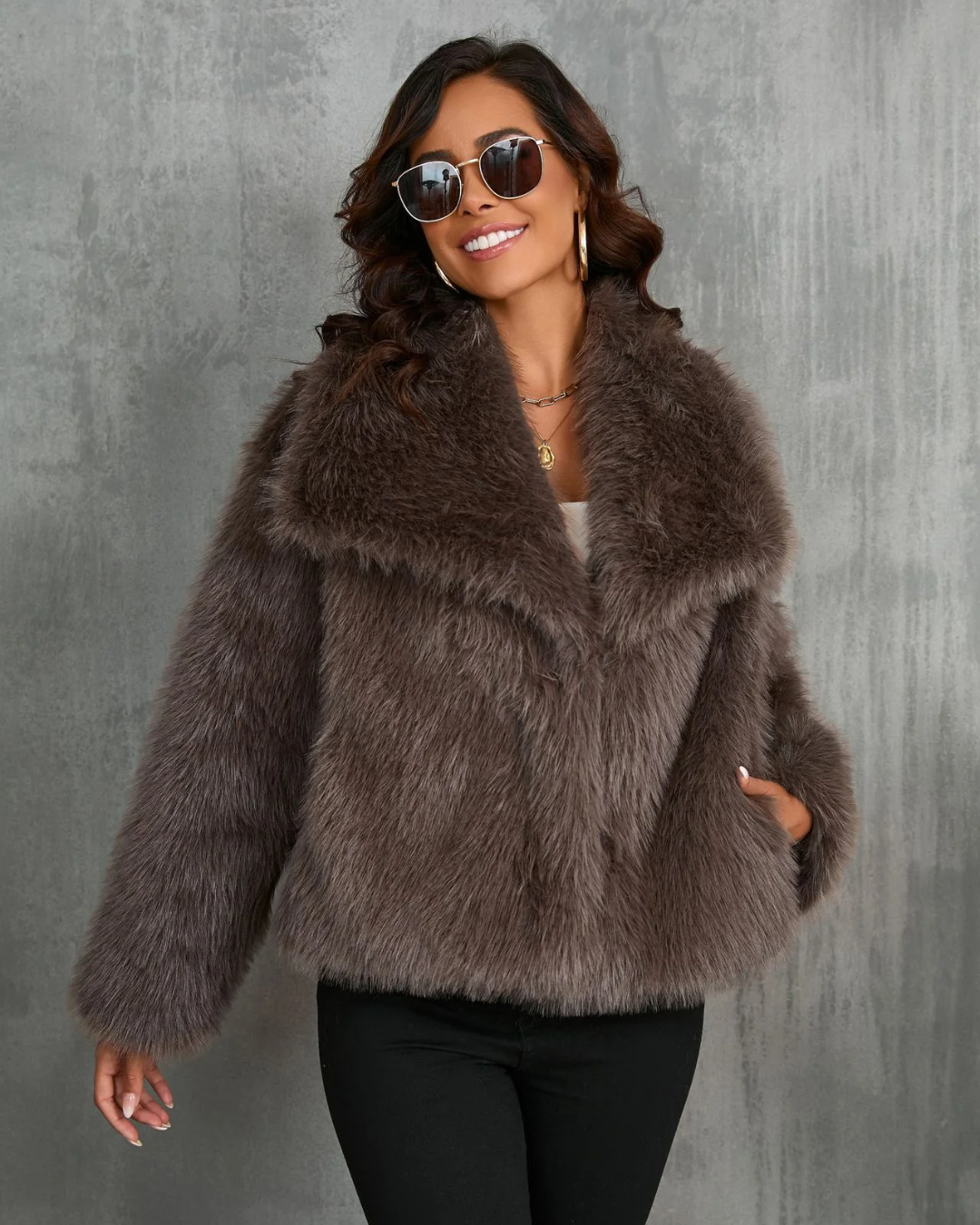 Amaya | Luxe Faux Fur Coat