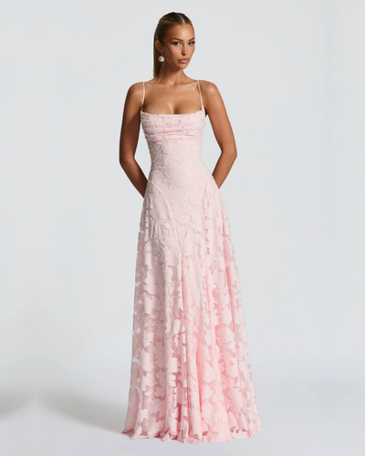 Elisane | Lace Contour Maxi Dress