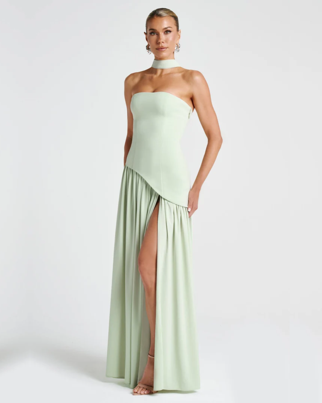 Liliane | Elegant Scarf Maxi Dress