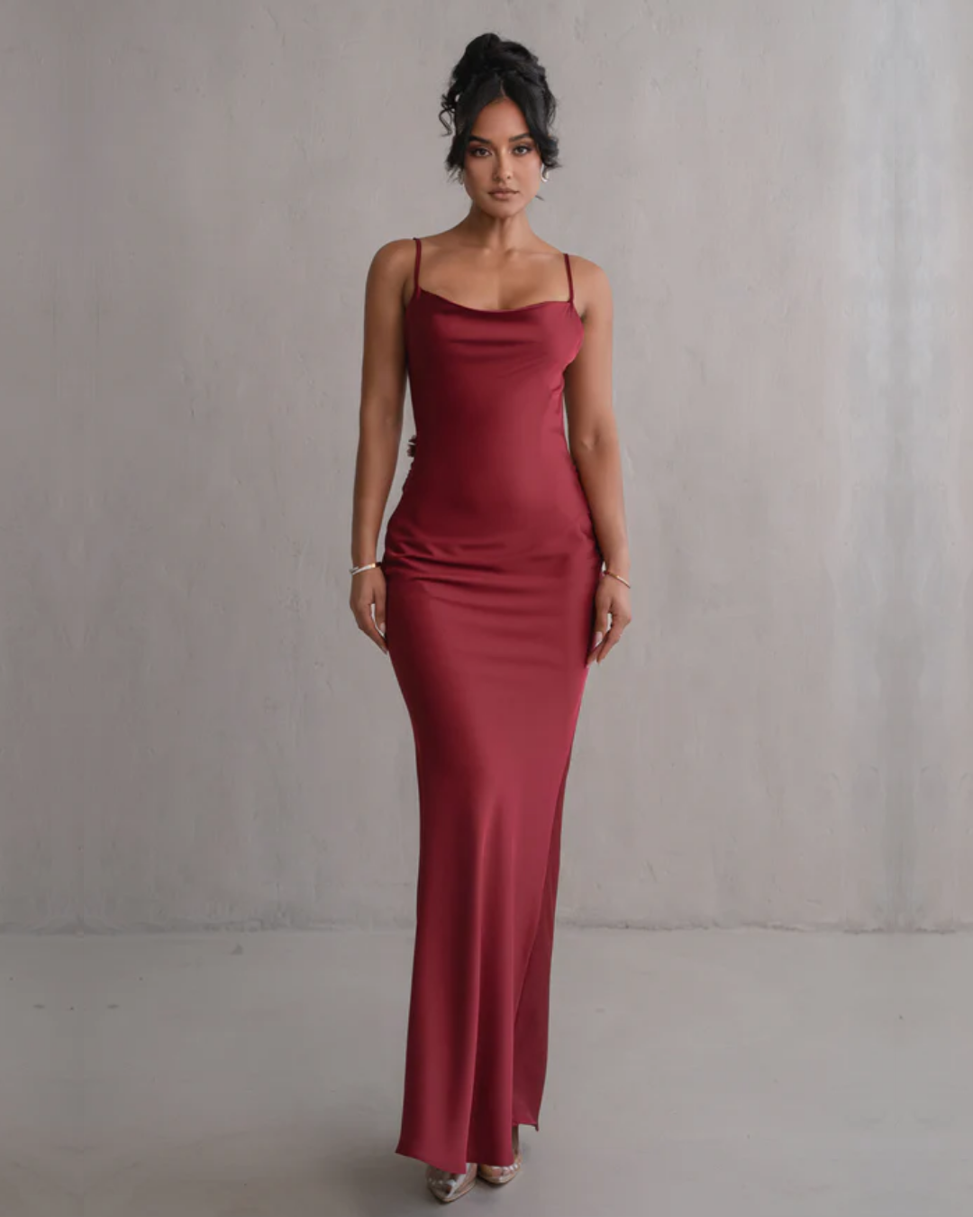 Lunara | Satin Maxi Dress