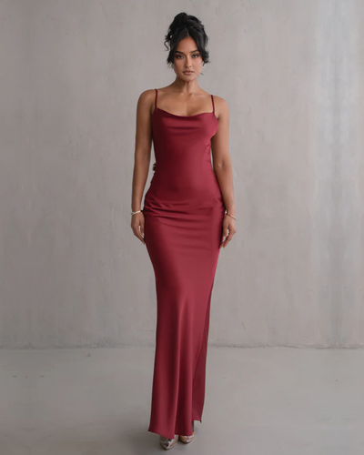 Lunara | Satin Maxi Dress