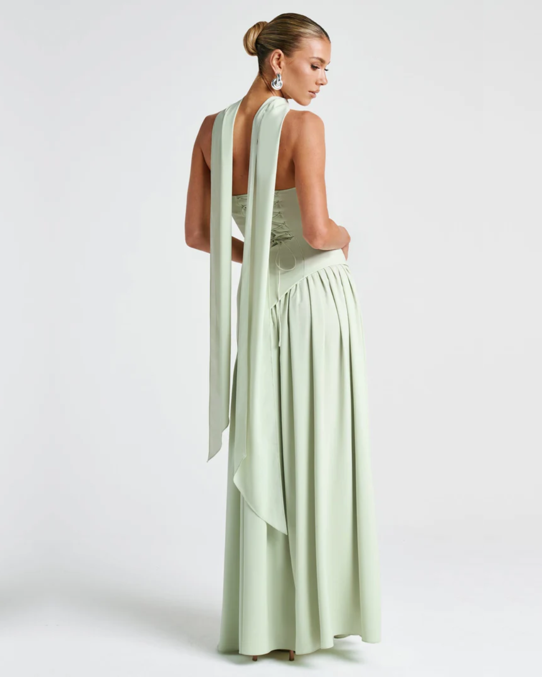 Liliane | Elegant Scarf Maxi Dress