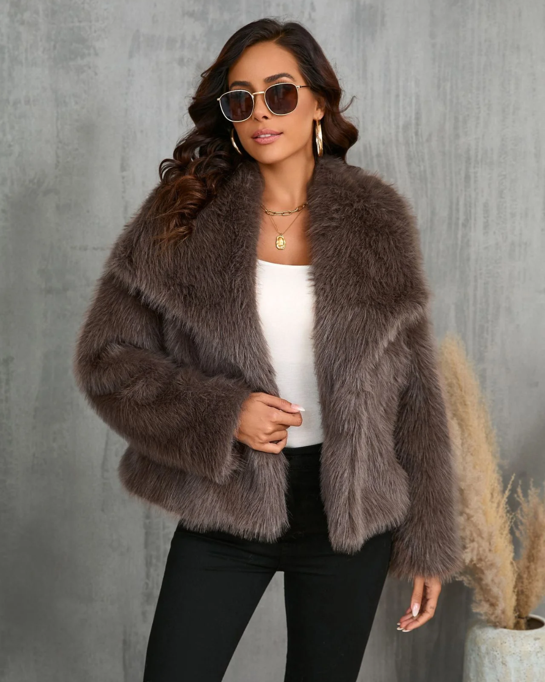 Amaya | Luxe Faux Fur Coat