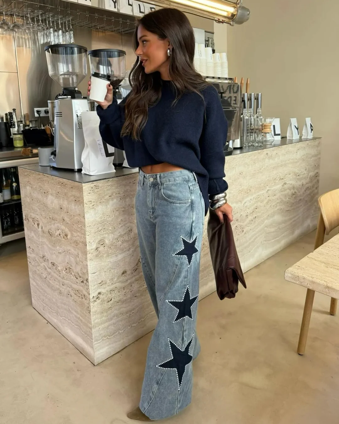 Estelle | Casual Star Straight Jeans