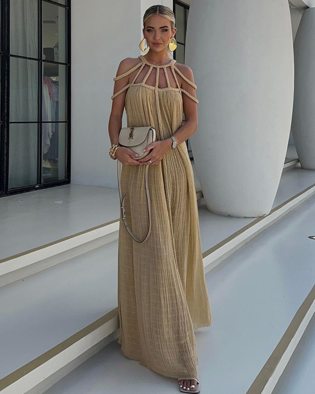 Nyssa | Braided Strap Maxi Dress