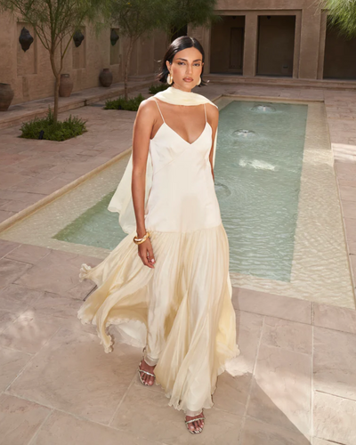 Elowen | Elegant Scarf Maxi Dress