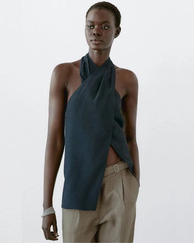 Auraline | Halter Neck Back Neckline Top