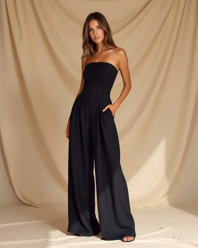 Dahlia | Strapless Wide-Leg Jumpsuit