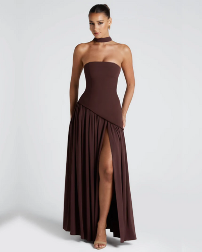Liliane | Elegant Scarf Maxi Dress
