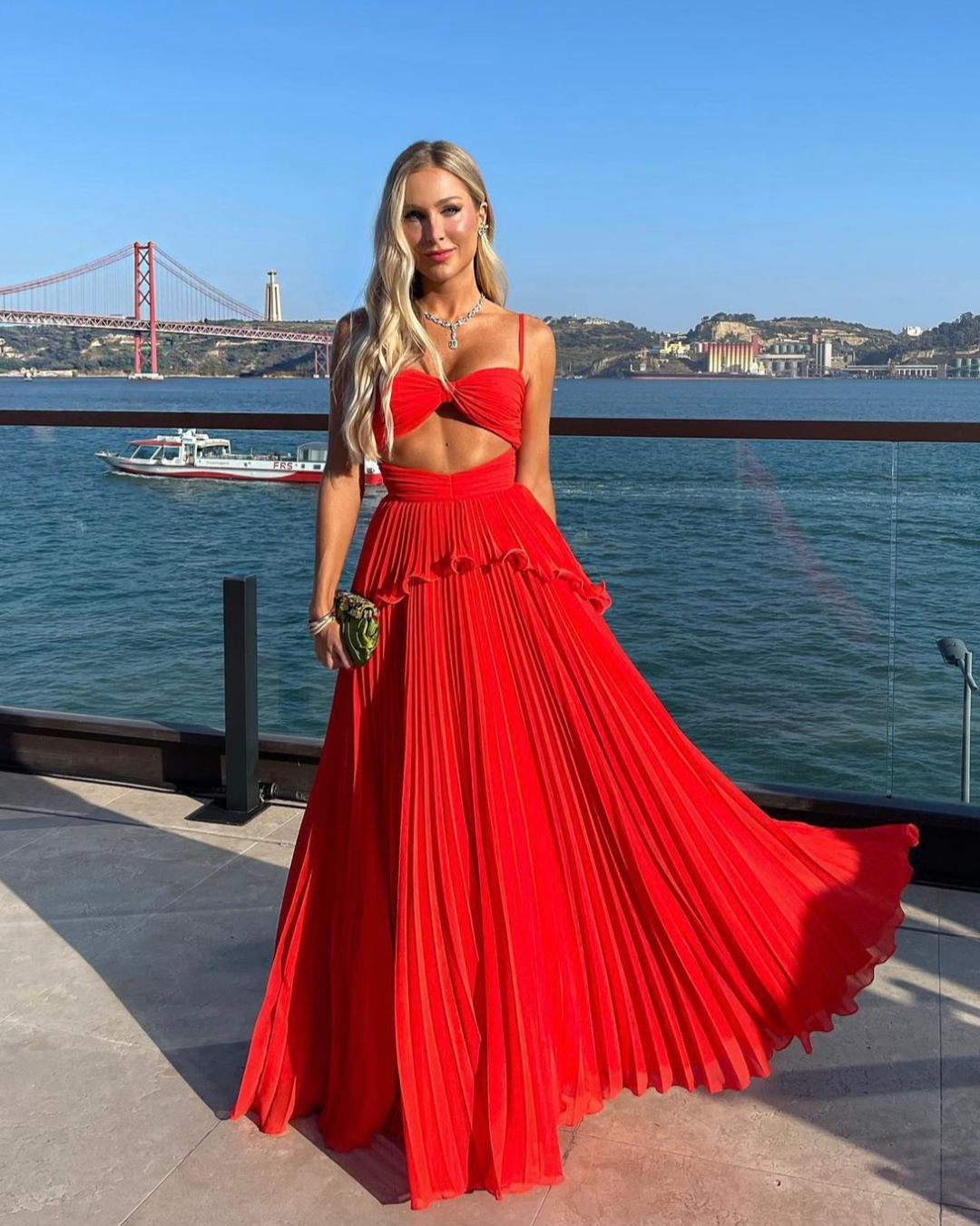 Alanna | Pleated Maxi Dress
