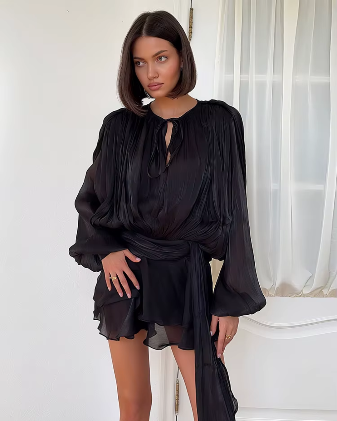 Liora | Ruffle Mini Dress