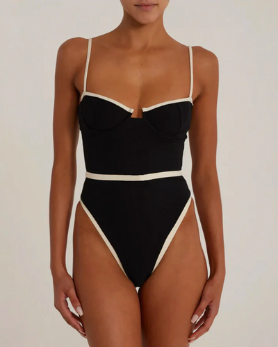Sophia | Elegant Contrast Swimsut