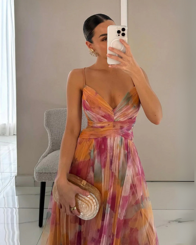 Beatrice | Pleated Maxi Dress