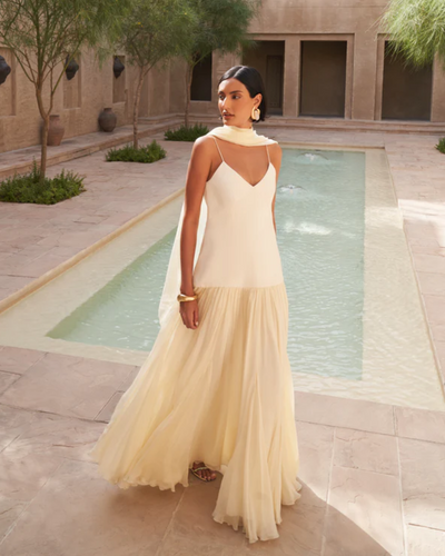 Elowen | Elegant Scarf Maxi Dress