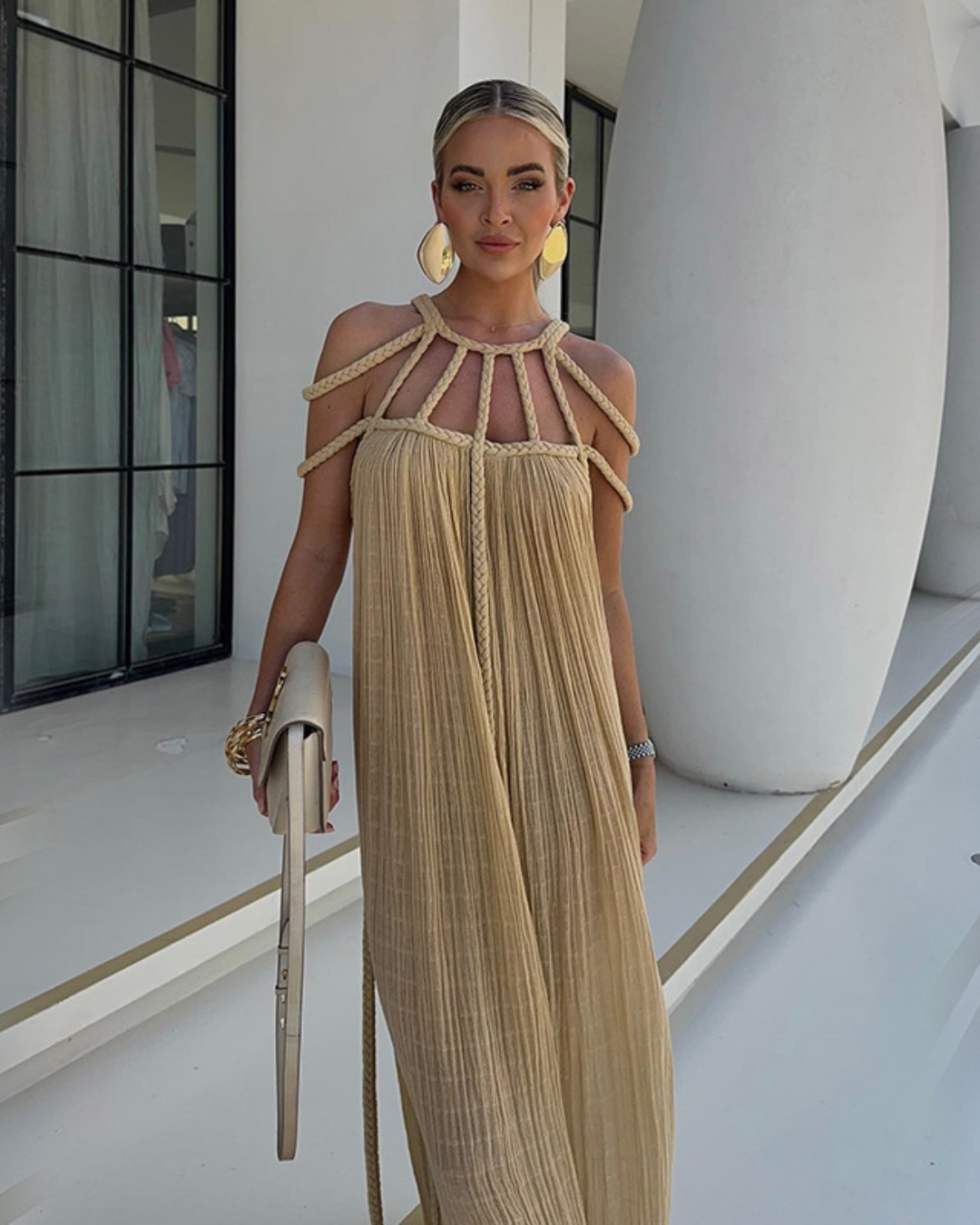 Nyssa | Braided Strap Maxi Dress