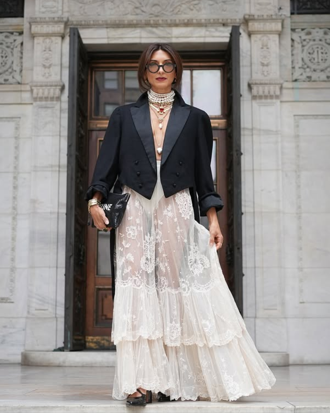 Marveille | Floral Lace Maxi Skirt