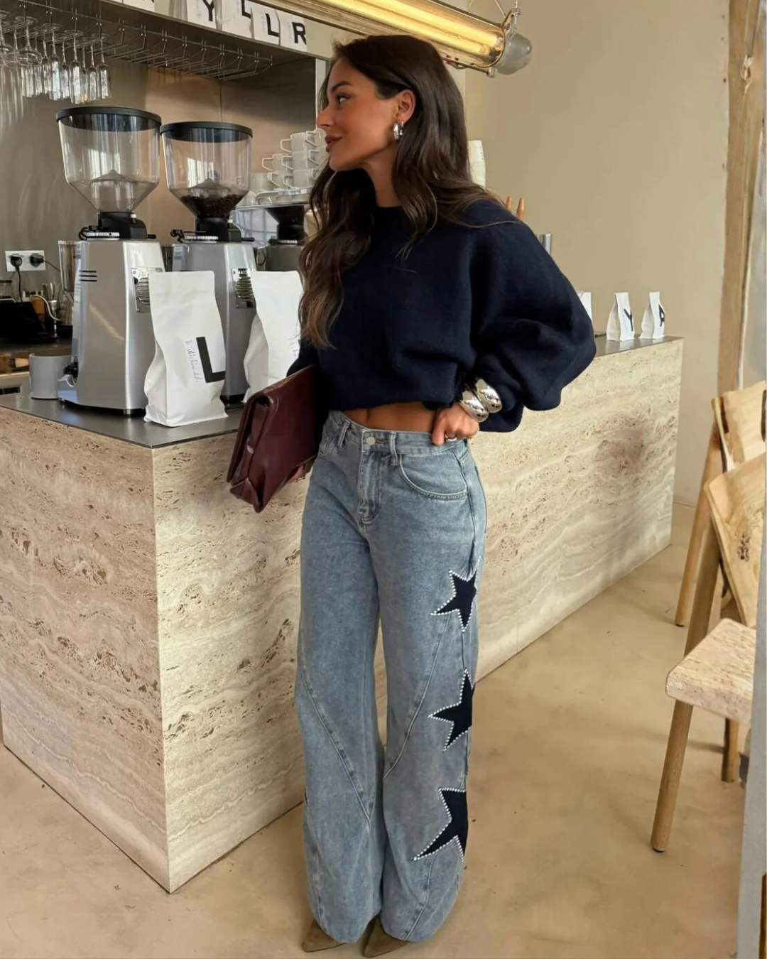 Estelle | Casual Star Straight Jeans