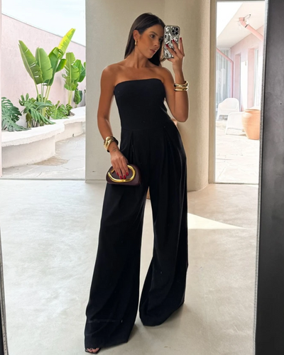 Dahlia | Strapless Wide-Leg Jumpsuit