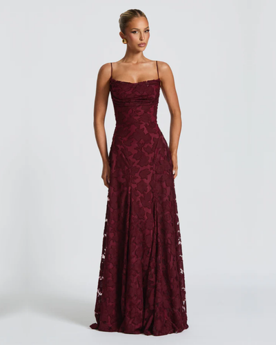 Elisane | Lace Contour Maxi Dress