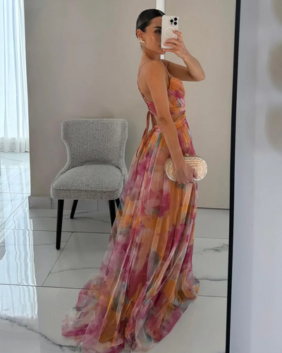Beatrice | Pleated Maxi Dress