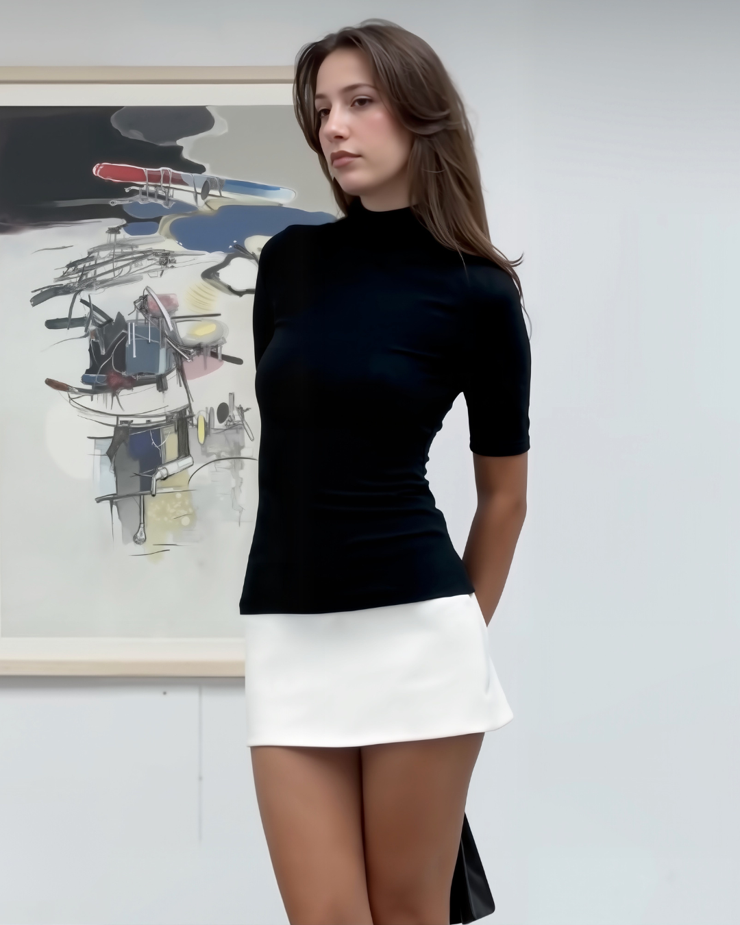 Ingrid | Monochrome Mini Dress