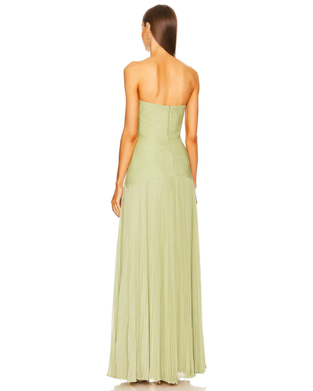 Solara | Pleated Strapless Maxi Dress