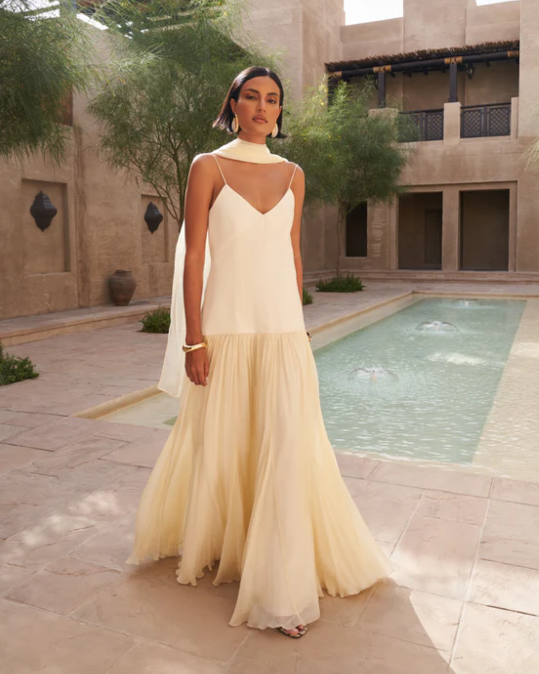 Elowen | Elegant Scarf Maxi Dress