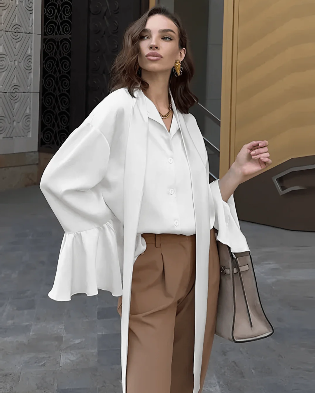 Vallene | Flare Cuff Shirt