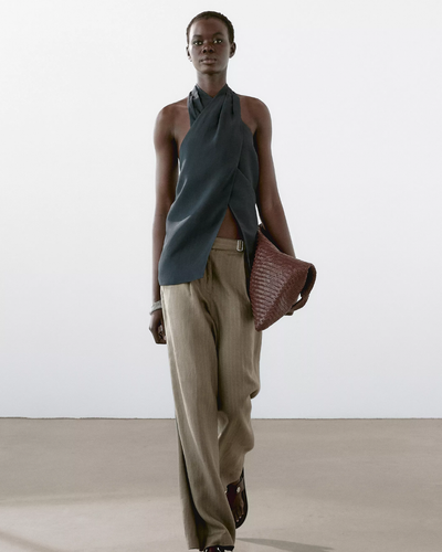 Auraline | Halter Neck Back Neckline Top