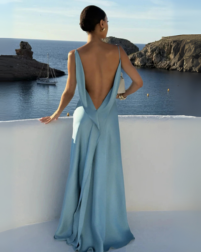 Provenza | Satin Slit Maxi Dress