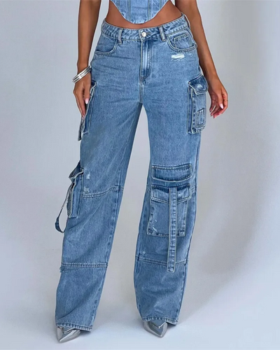 Roxanne | Denim Corset Set
