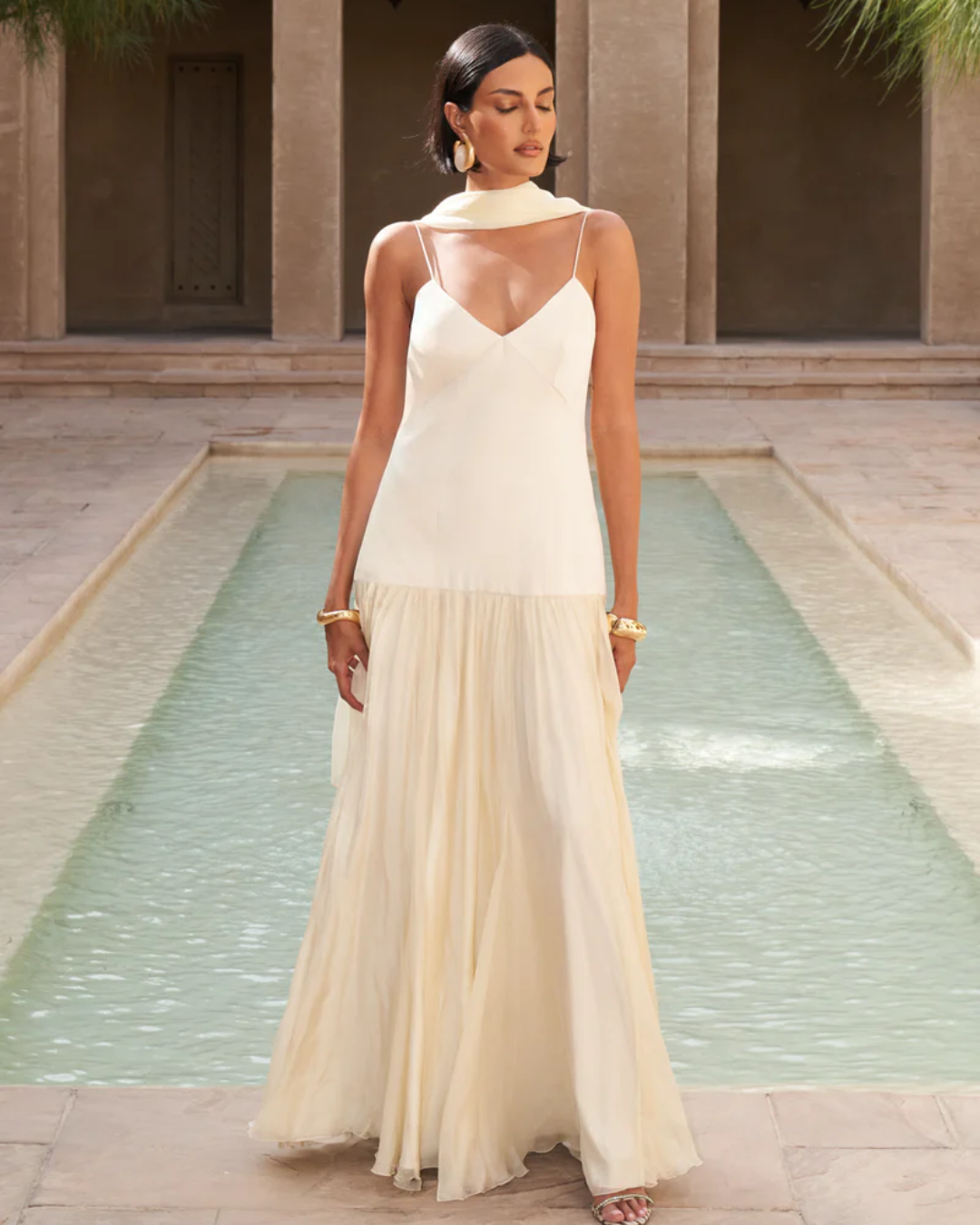 Elowen | Elegant Scarf Maxi Dress