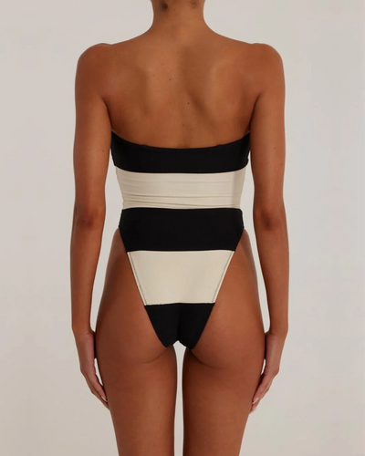 Camille | Striped Swimsut