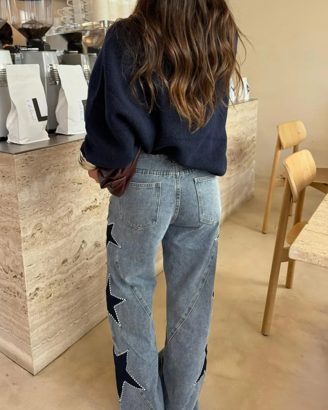 Estelle | Casual Star Straight Jeans
