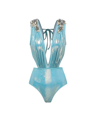 Celina | Glossy Swimsuit Set