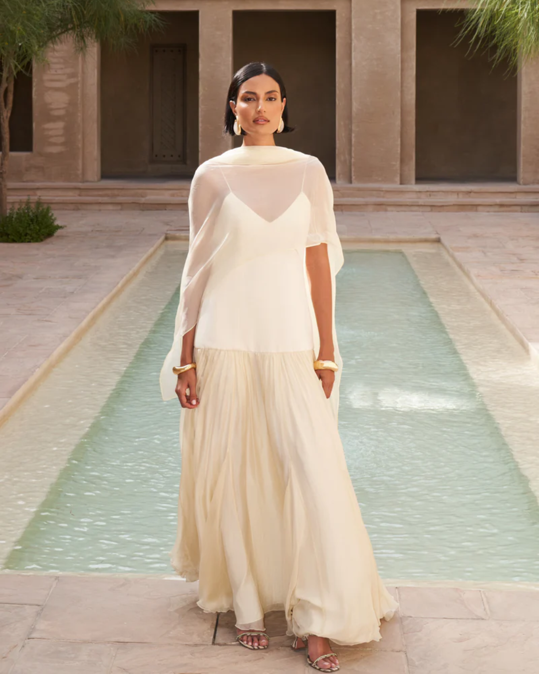 Elowen | Elegant Scarf Maxi Dress